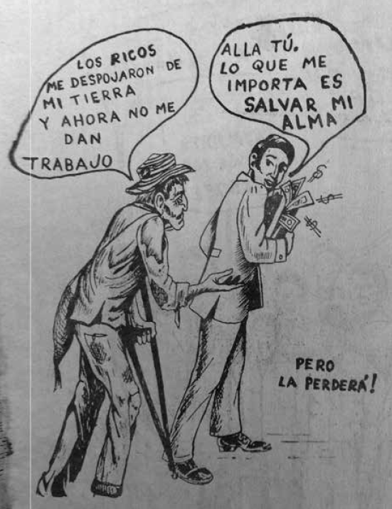 La lucha por la justicia, ¡Escucha cristiano! p. 14, reproducida con el permiso de la Fundación del Sinú.